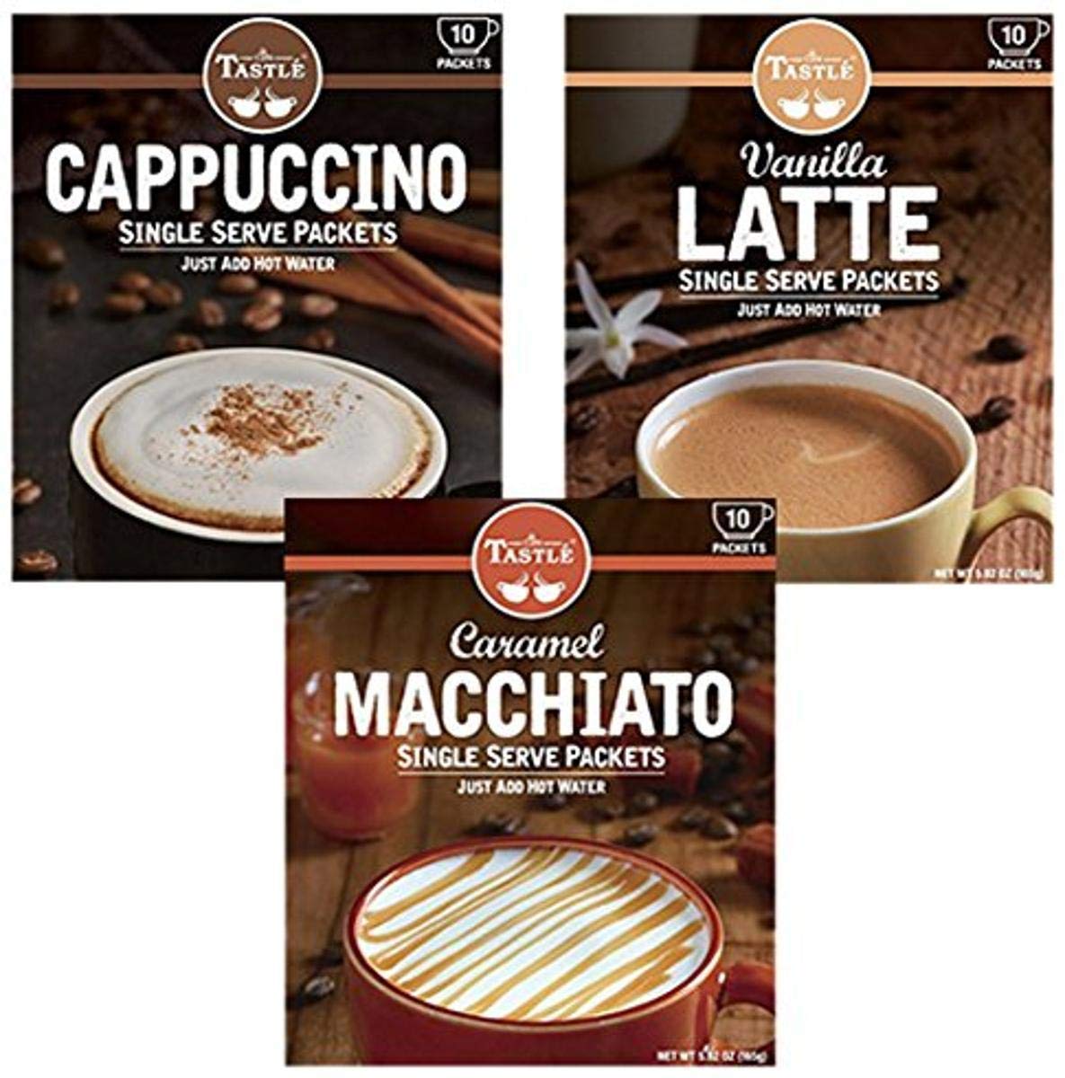 Café-Tastle-Capuchino,-Vanilla-Latte,-Caramel-Macchiato,-surtido-de-30-piezas--2988