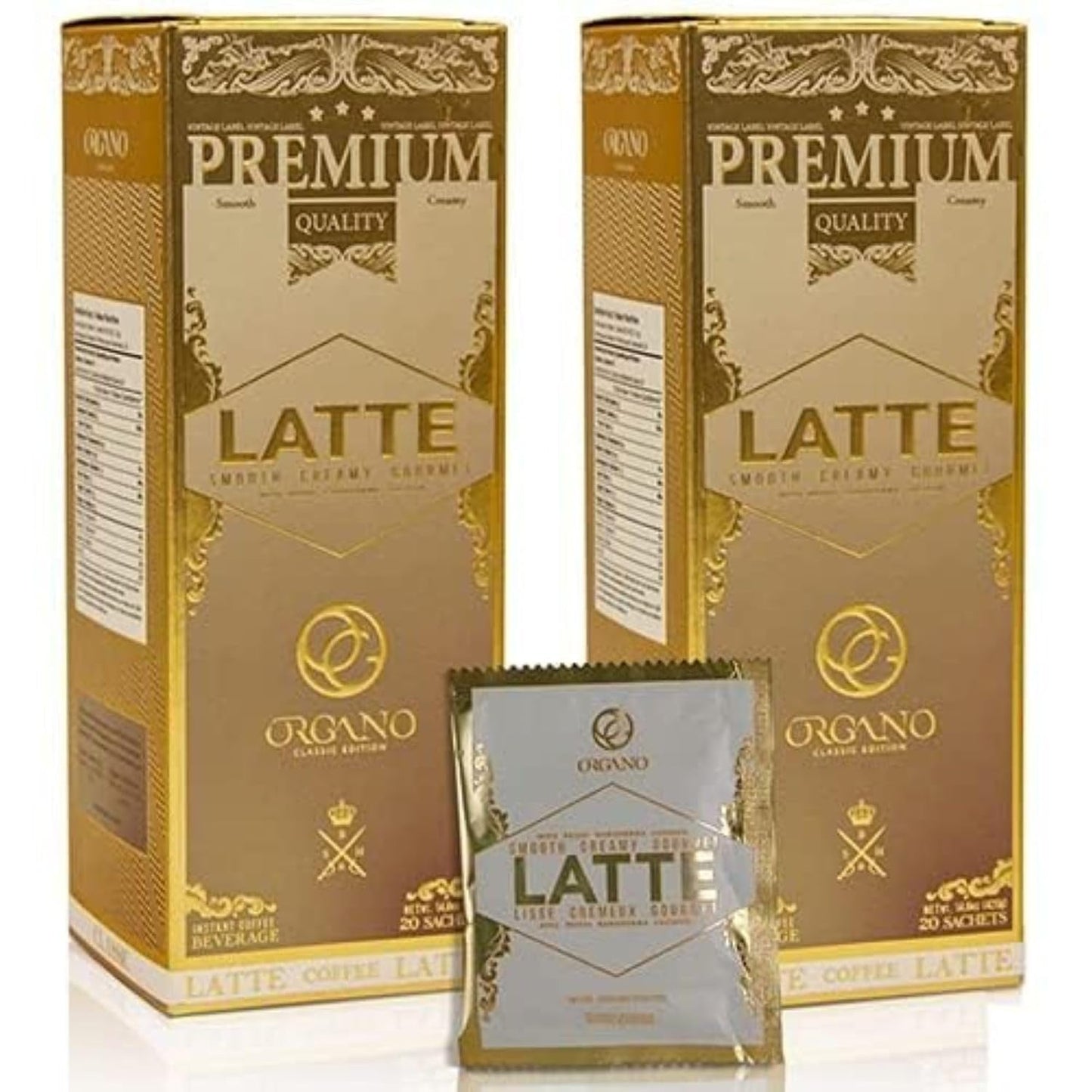 ORGANO-2-boxes-Gourmet-Cafe-Latte,-1-Certified-Ganoderma-Lucidum-(40-Sachets)---1959