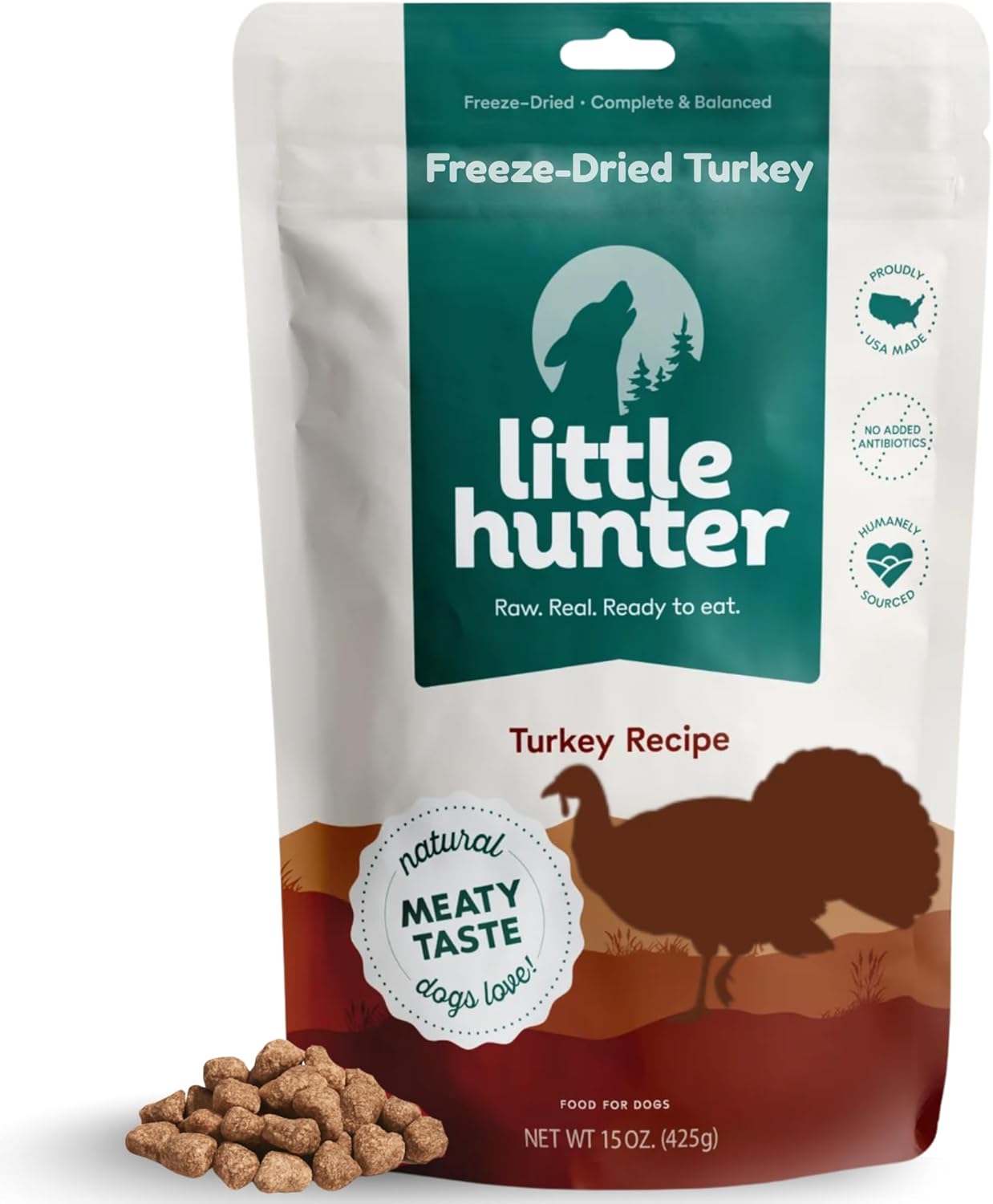 Little-Hunter-Freeze-Dried-Turkey-Raw-Dog-Food-|-Grain-Free,-Limited-Ingredient,-766