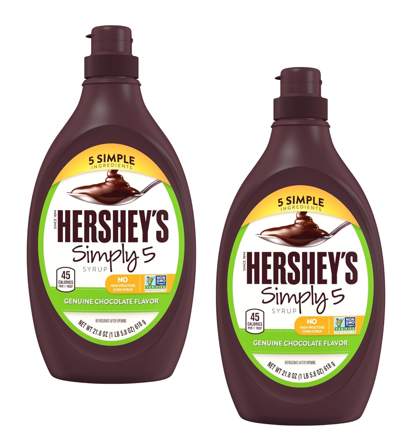 Hershey-Simply-5-Chocolate-Syrup---Pack-of-2---Only-5---Chocolate-2014