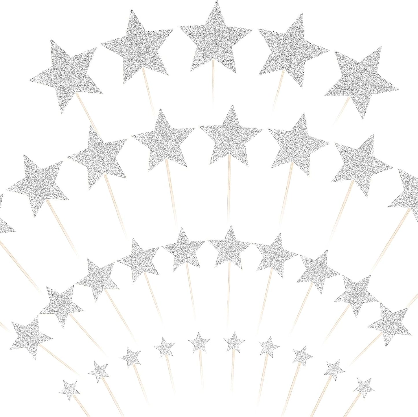 JJUNW-35Pcs-Silver-Star-Cupcake-Toppers,-Twinkle-Star-Cupcake-Picks,-Birthday-Party-Decorations-Mixed-688