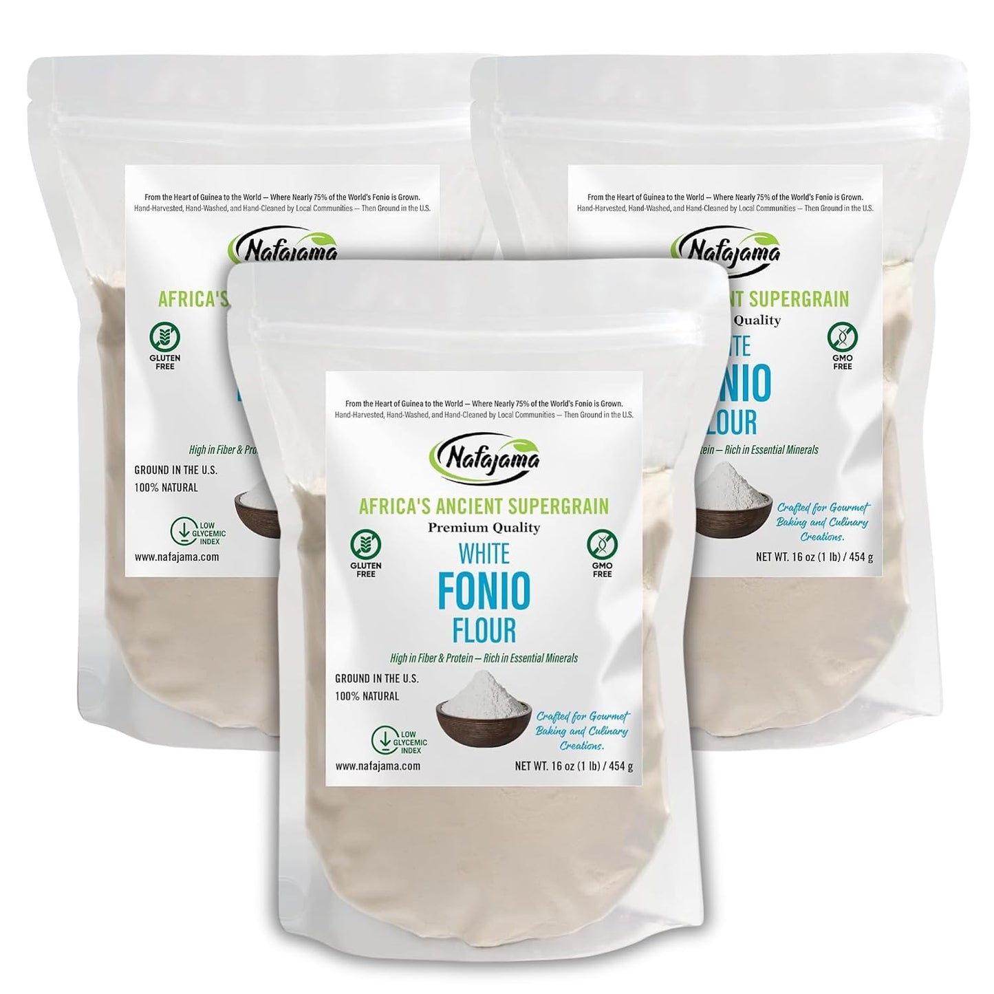 NAFAJAMA-Premium-Gluten-Free-White-Fonio-Flour-3-Bags-|-Ancient-African-Superfood,-115