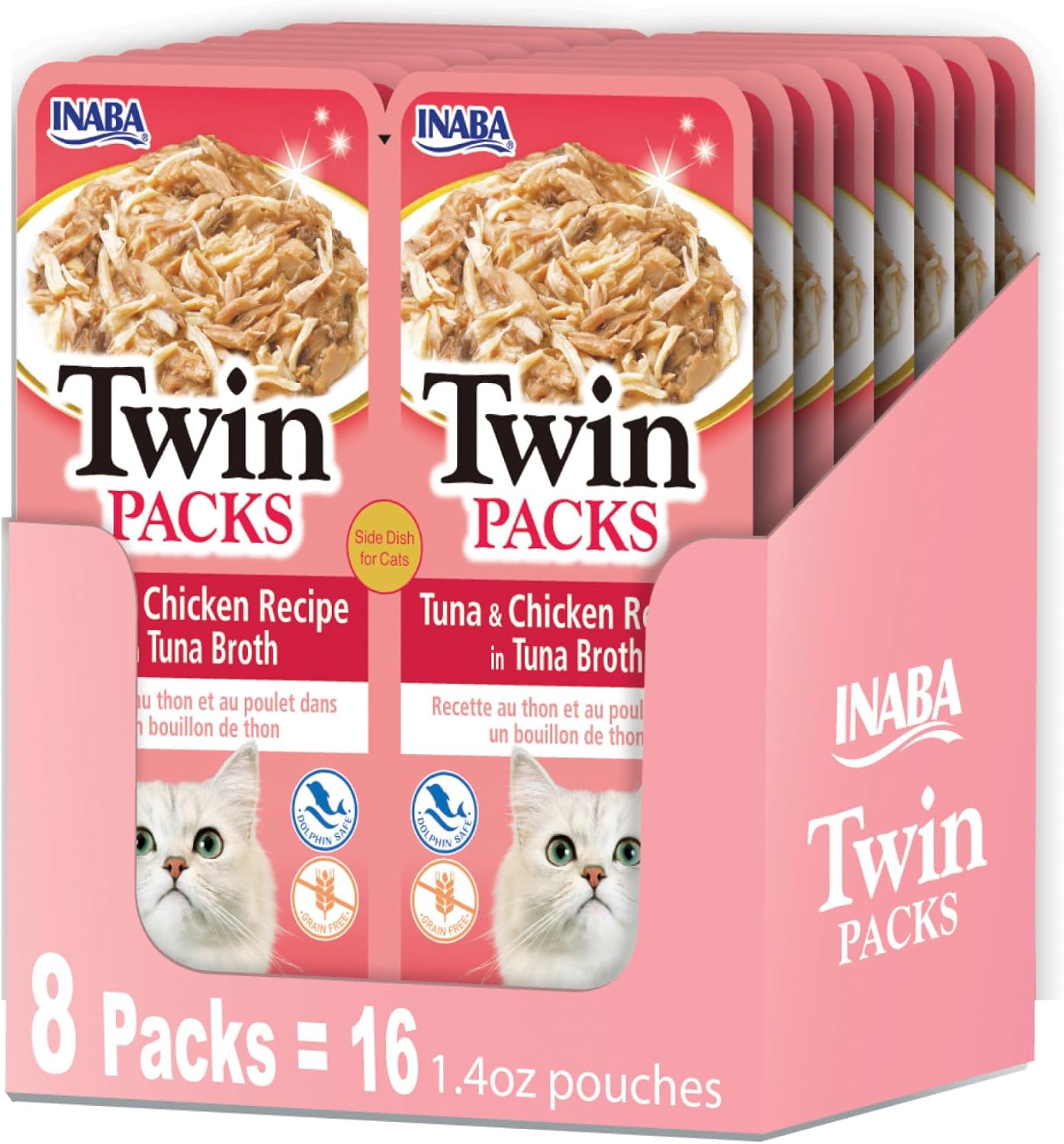 INABA-Twin-Packs-for-Cats,-Side-Dish/Topper-Pouch,-1.4-Ounces-per-Serving,-16-1553