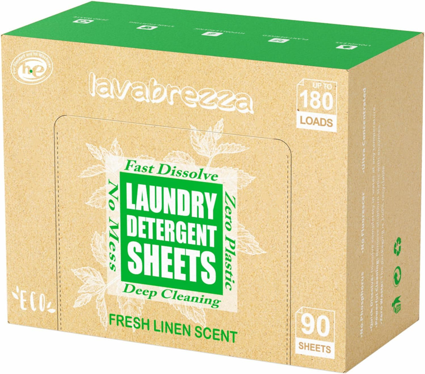 Laundry-Detergent-Sheets-Up-to-180-Loads,-Fresh-Linen-Scent,-94