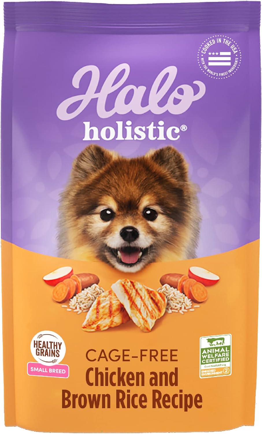 Halo-Holistic-Small-Breed-Dog-Food,-Cage-Free-Chicken-&-Brown-Rice-Recipe,-1983