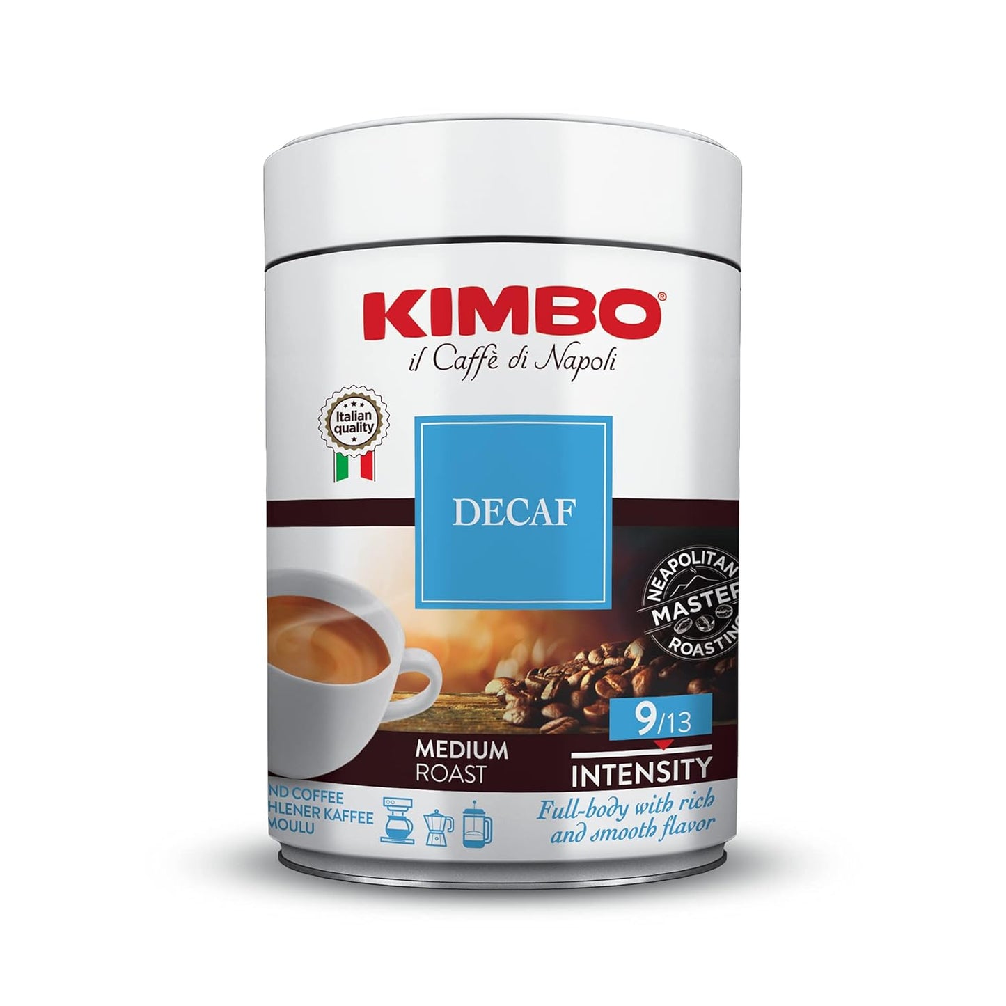 Kimbo-Espresso-Decaffeinato-Café-molido---Mezclado-y-tostado-en-Italia-Tostado1992
