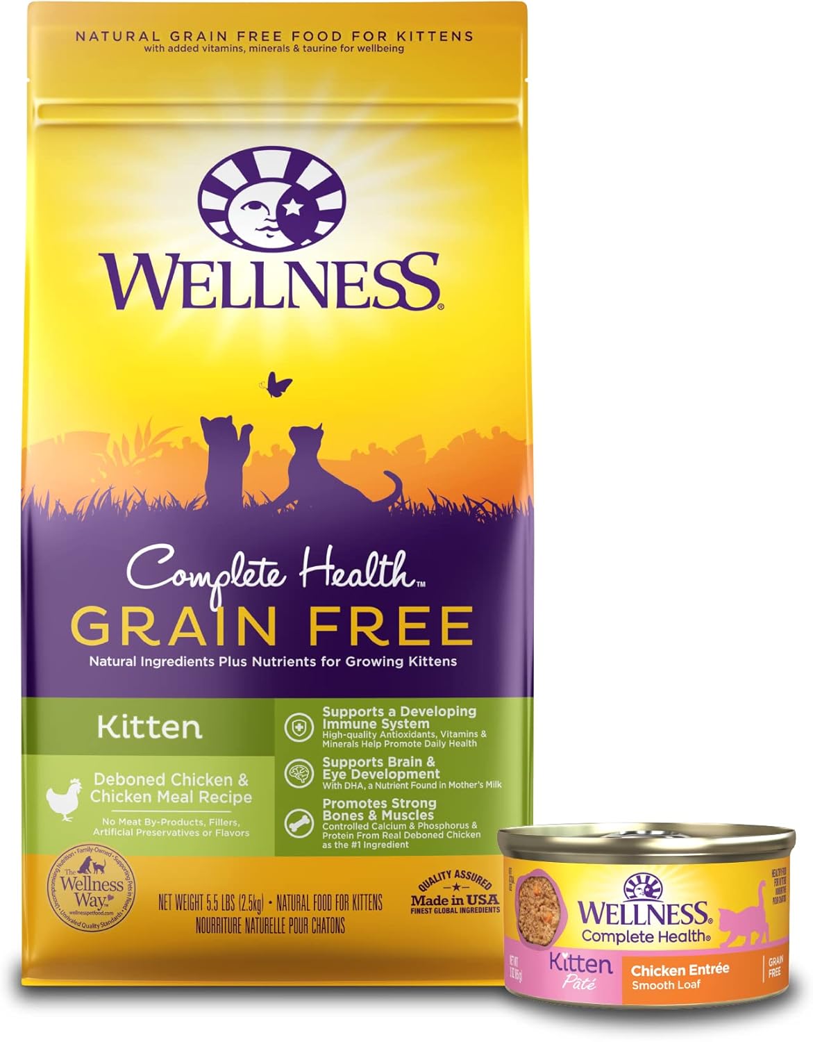 Wellness-Complete-Health-Grain-Free-Dry-Kitten-Food,-388