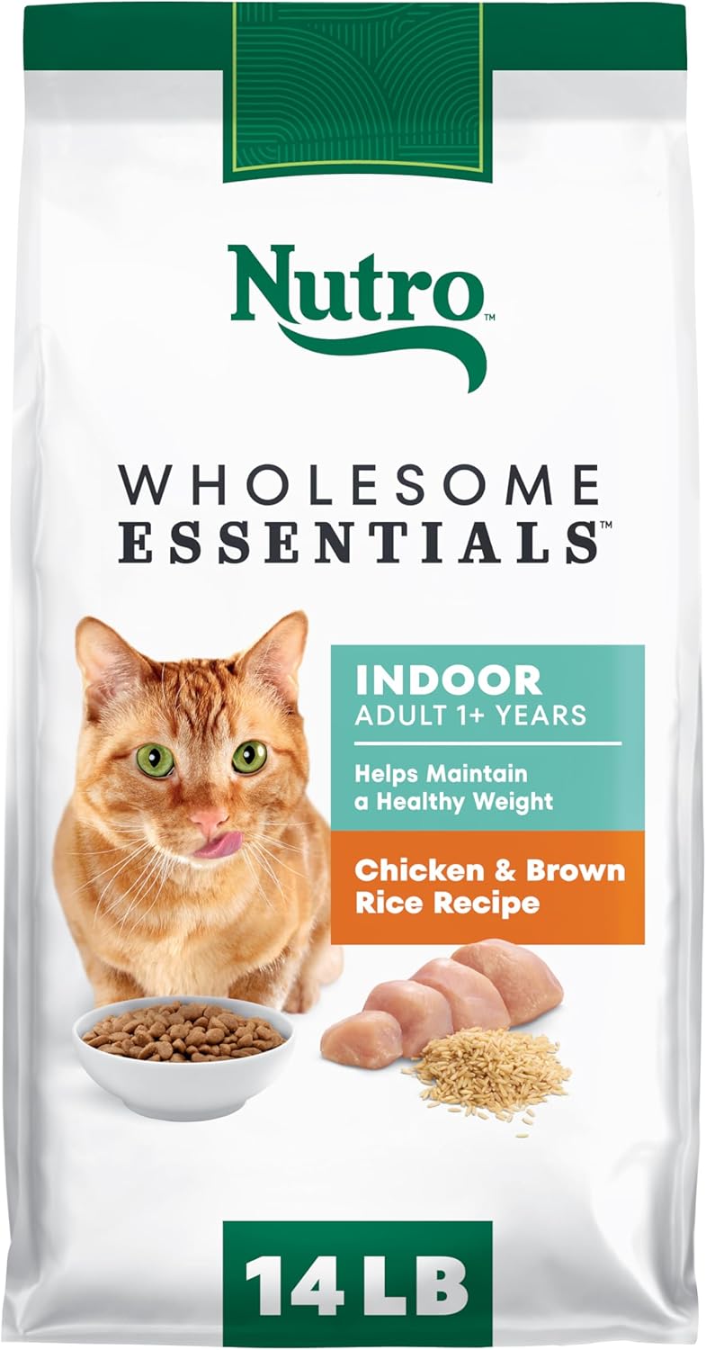 Nutro-Wholesome-Essentials-Indoor-Dry-Cat-Food,-Chicken-&-Brown-Rice-14-Bag--1759