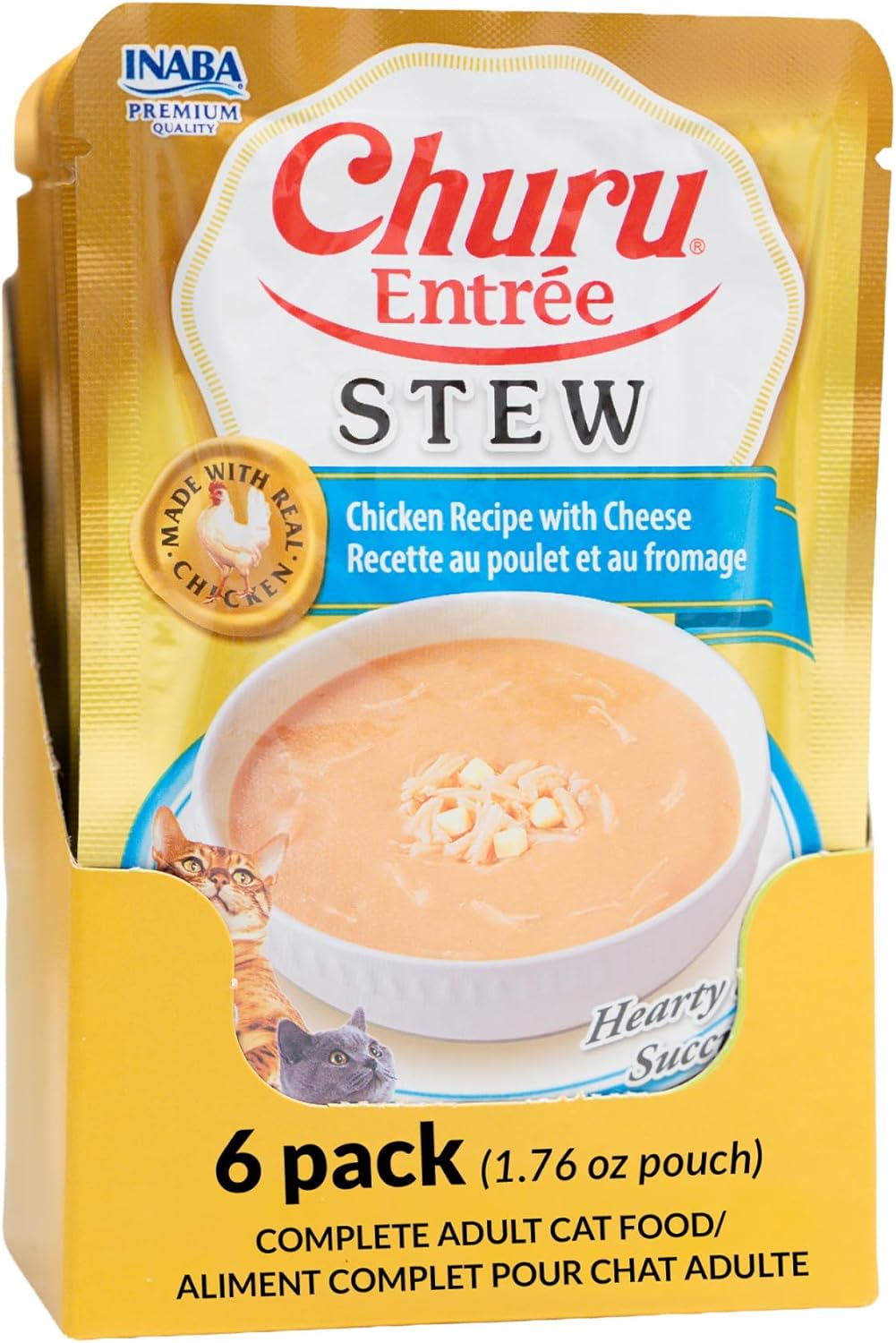 INABA-Churu-Entrée-Stew-for-Cats,-High-Moisture,-Prebiotic-Wet-Cat-1.76oz.-Pouch,-Pouches,424
