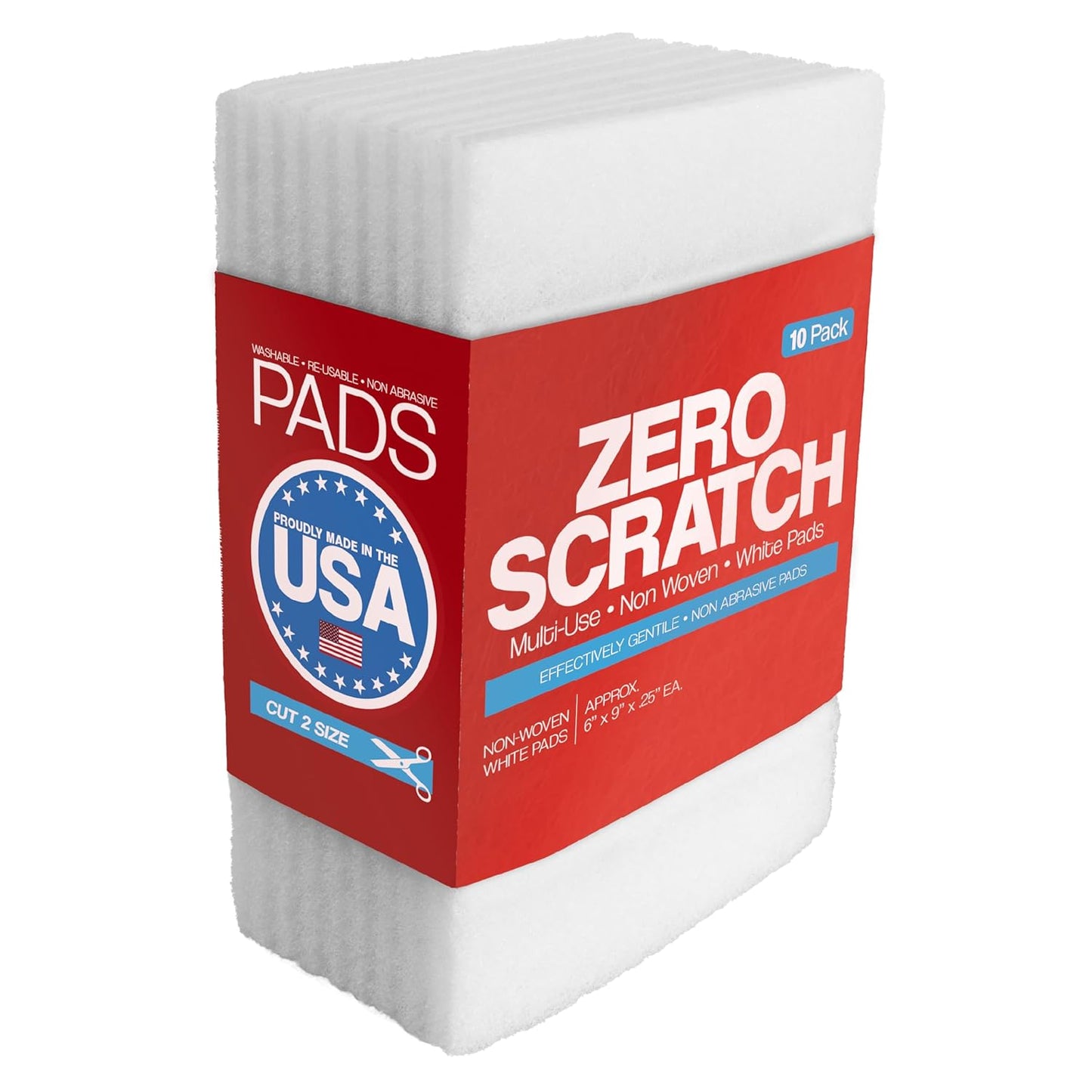 10-Pack-of-6-x-9-White-Non-Scratch-Non-Woven-Pads-for-Buffing-Cleaning-Polishing-602