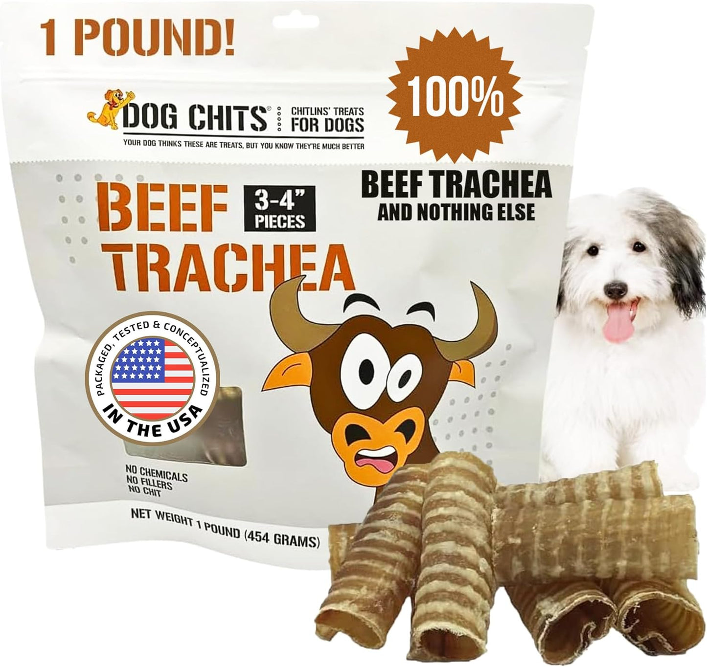 Beef-Trachea-Chews-for-Dogs-–-All-Natural,1-Pound,-2417