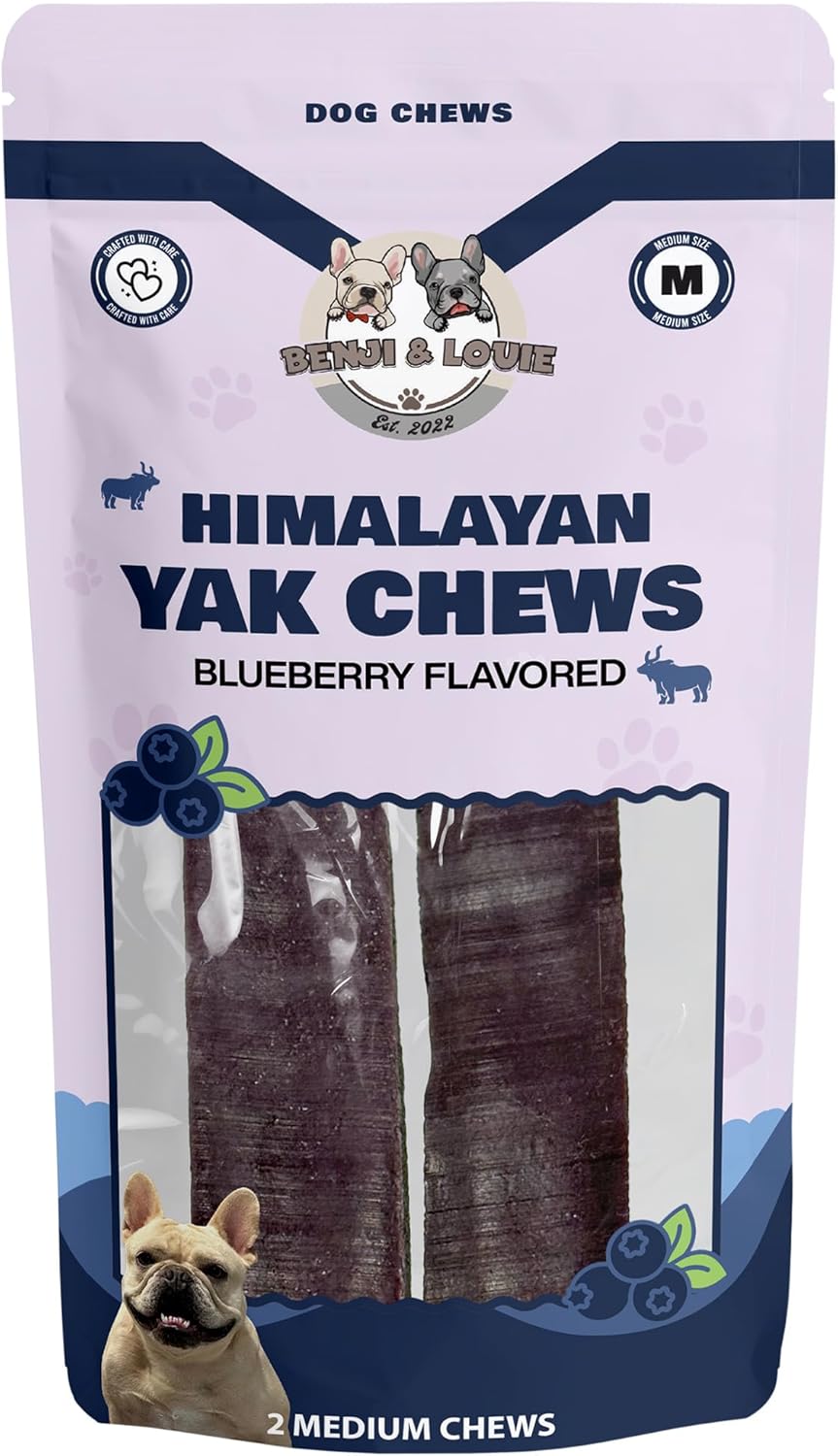 Benji-&-Louie-Yak-Chews-for-Dogs,-Himalayan-Yak-Chews-Blueberry-for-48