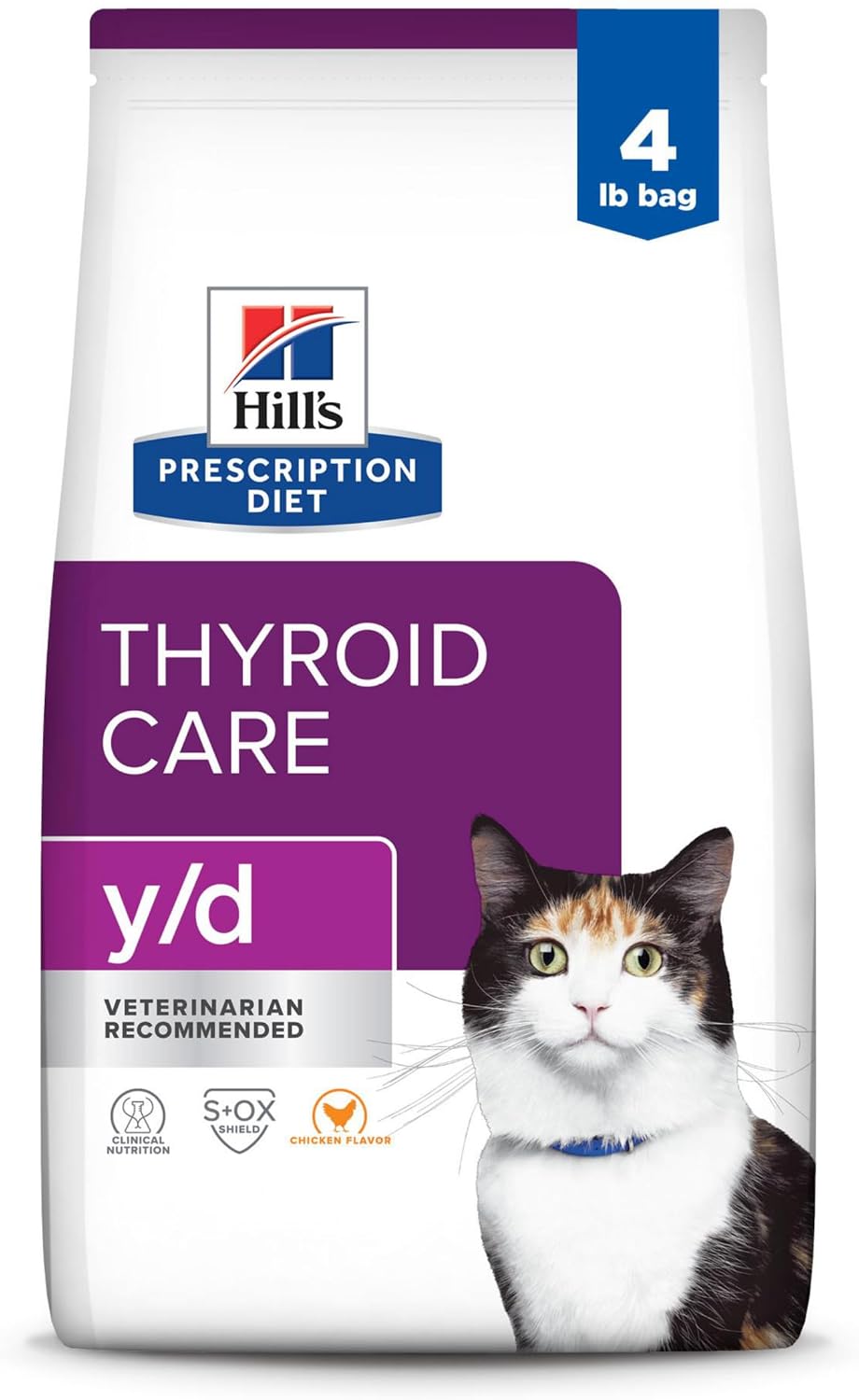 Hill's-Prescription-Diet-y/d-Thyroid-Care-Dry-Cat-Food,-Chicken,-4-lb.-Bag-981