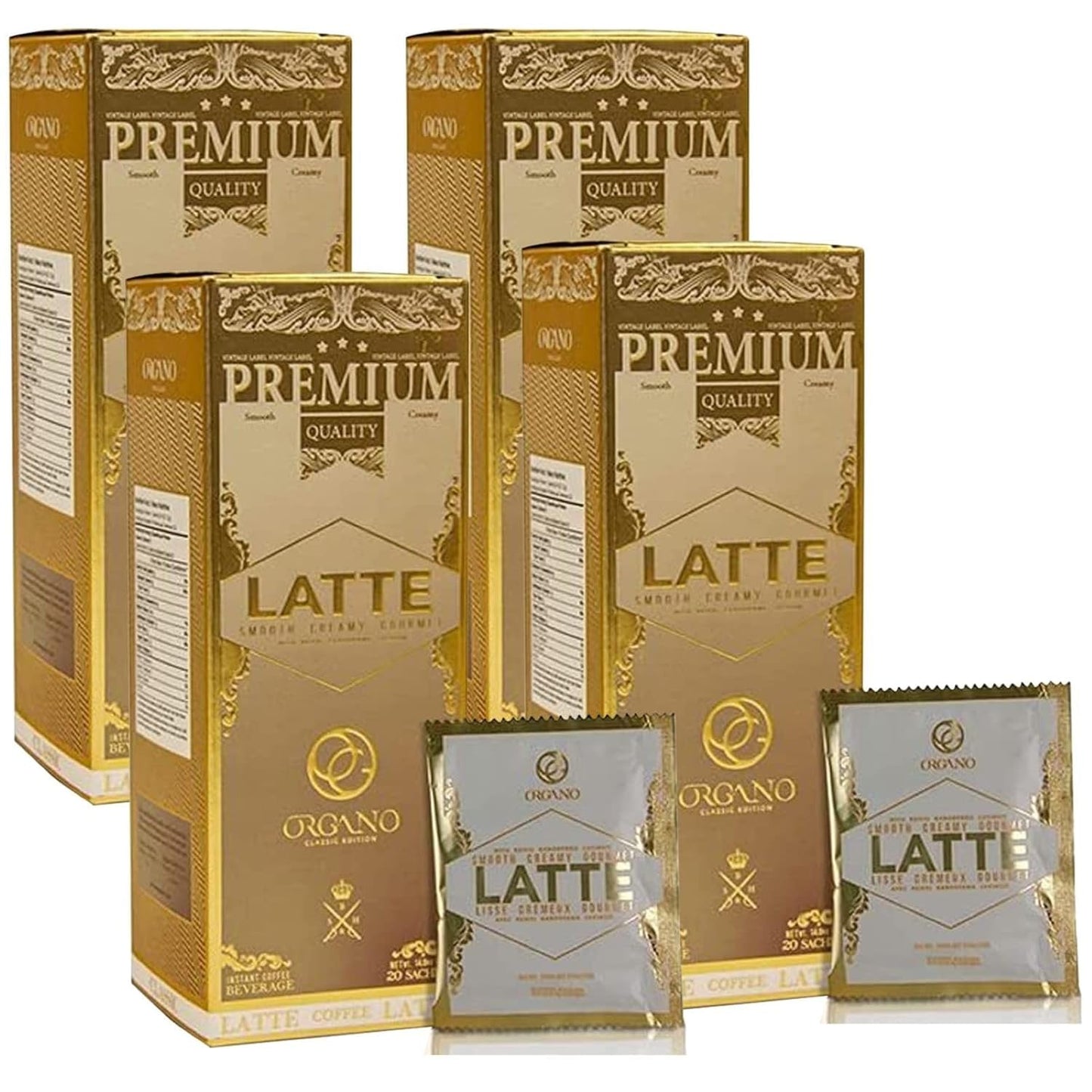 4-Boxes-ORGANO-Gourmet-Cafe-Latte,100%-Certified-Ganoderma-Lucidum-(80-Sachets)-----747