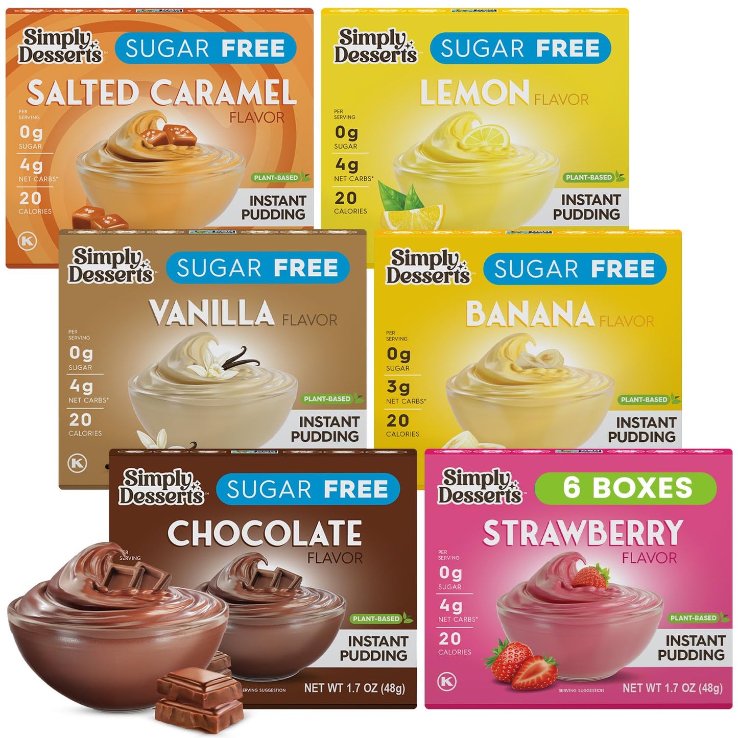 Simply-Desserts-Strawberry,-Chocolate,-Vanilla,-Banana,-Salted-Caramel,-Lemon-Instant-Pudding,--Sugar-Free,-Variety-6-Pac--571