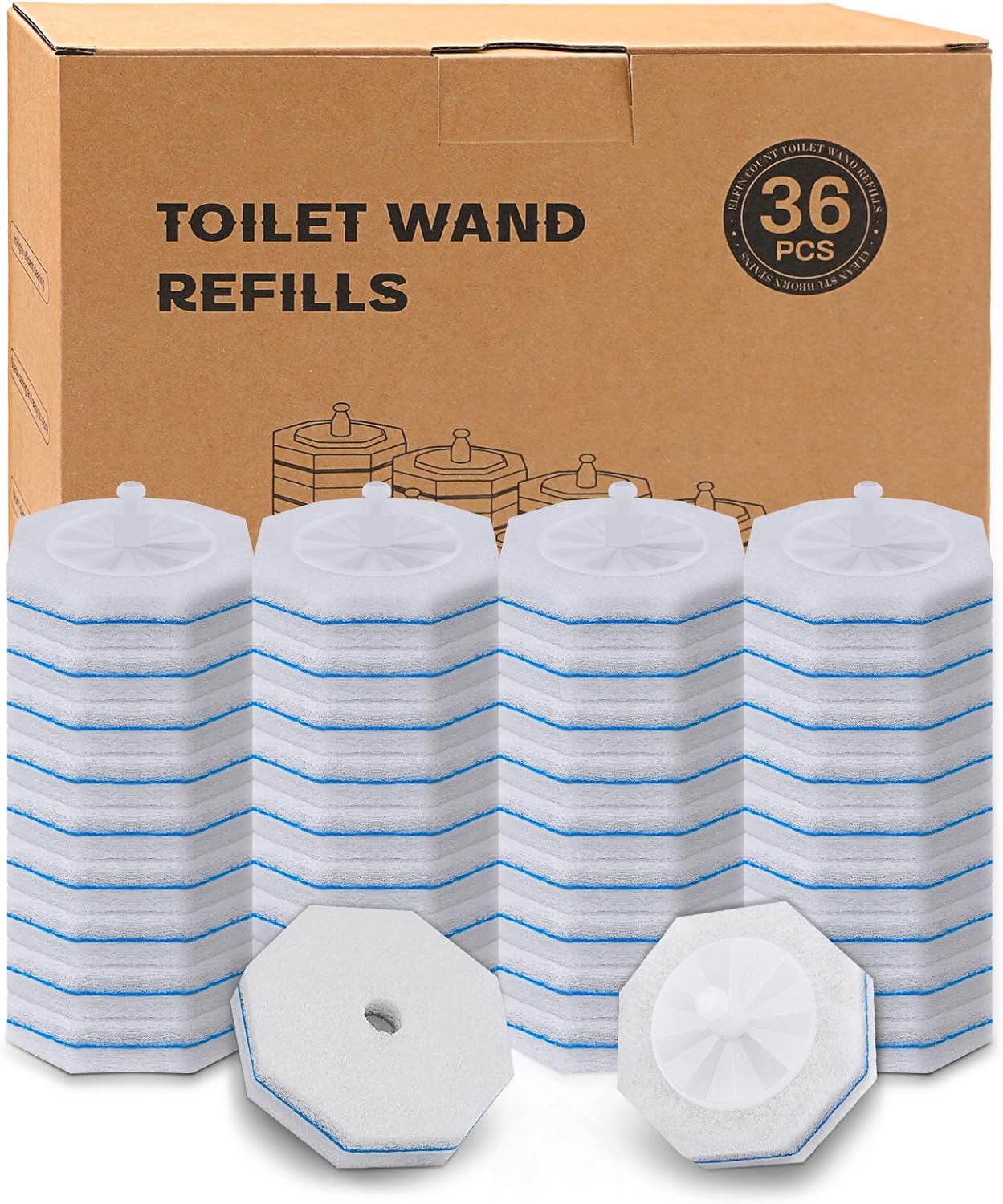 36-Count-Toilet-Wand-Refills-Compatible-with-Clorox-Toilet-Wand,-Disposable-Toilet-Brush-Heads,-5X-863