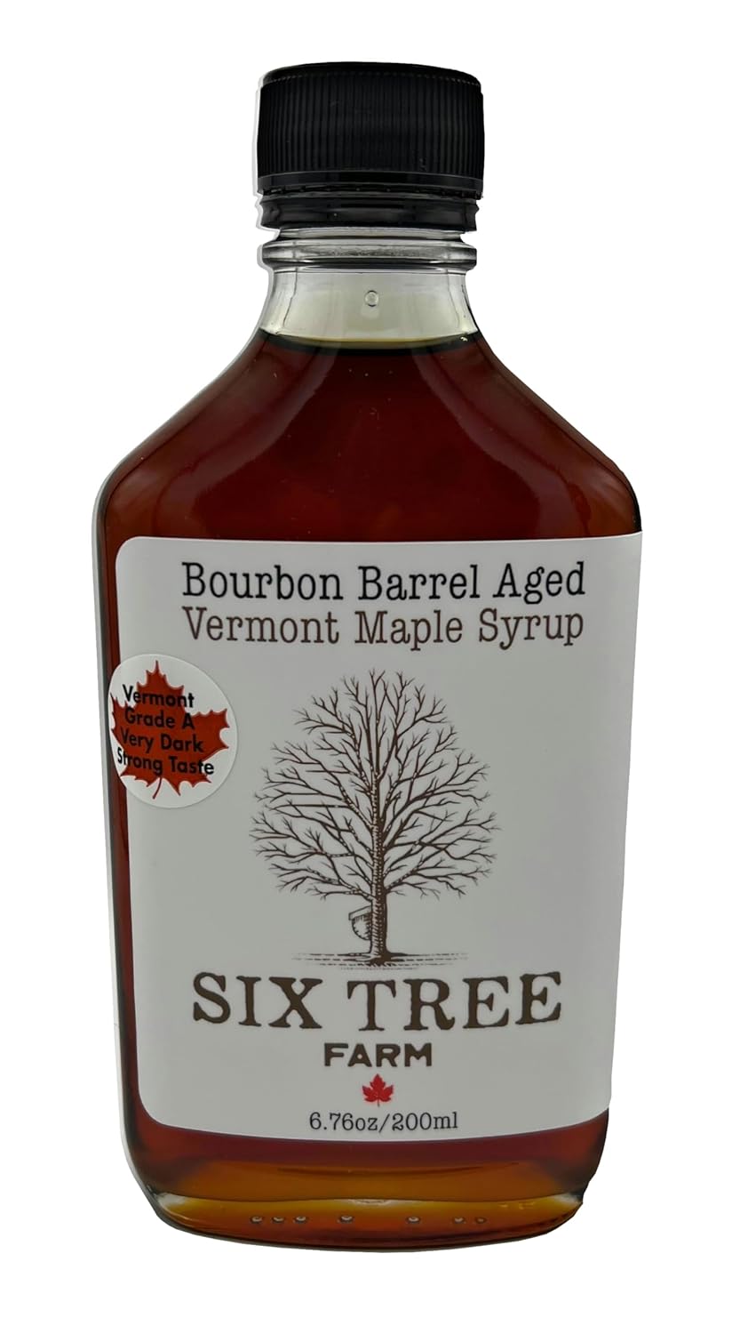 Bourbon-Barrel-Aged-1-Pure-State-of-Vermont-Maple-Syrup,-200ml-Glass-–-A-703