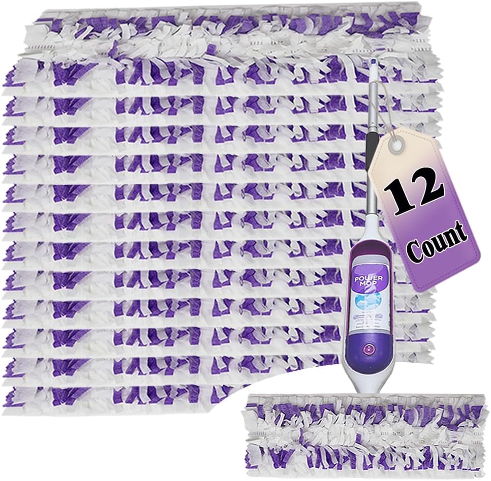 12-Count-Disposable-Mopping-Pad-Refills-for-PowerMop-Multi-Surface-Mop-820