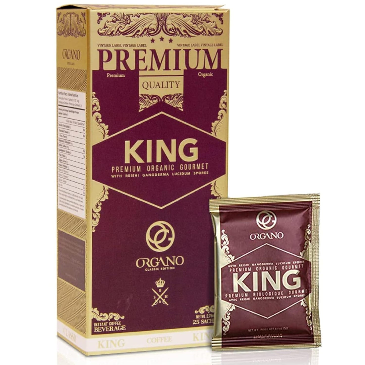 ORGANO-King-of-Coffee,-1-Certified-Ganoderma-Lucidum-(25-Sachets)-------2152