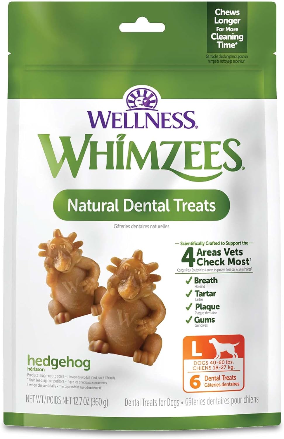 Wellness-WHIMZEES-Hedgehog-Dog-Dental-Treats,-Natural-Chews,-3812