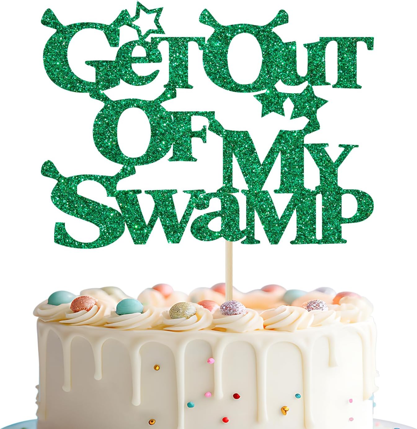 Get-Out-of-My-Swamp-Cake-Topper,-Welcome-Home-Cake-Topper,-House-Decorations-Funny-633