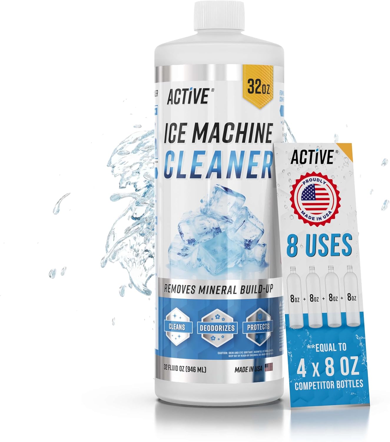 ACTIVE-Ice-Machine-Cleaner-Maker-Descaler---32-fl-oz-(8-Uses)-Nickel-Safe-Ice-1214