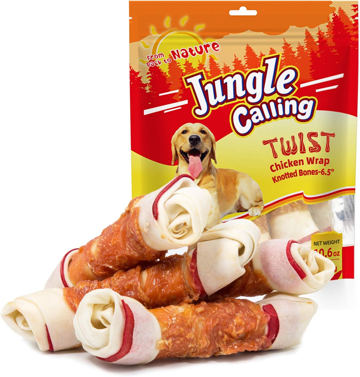 Jungle-Calling-Chicken-Wrap-Knotted-Bones-Dog-Chews,-Long-Lasting-Beefhide-Real-2524