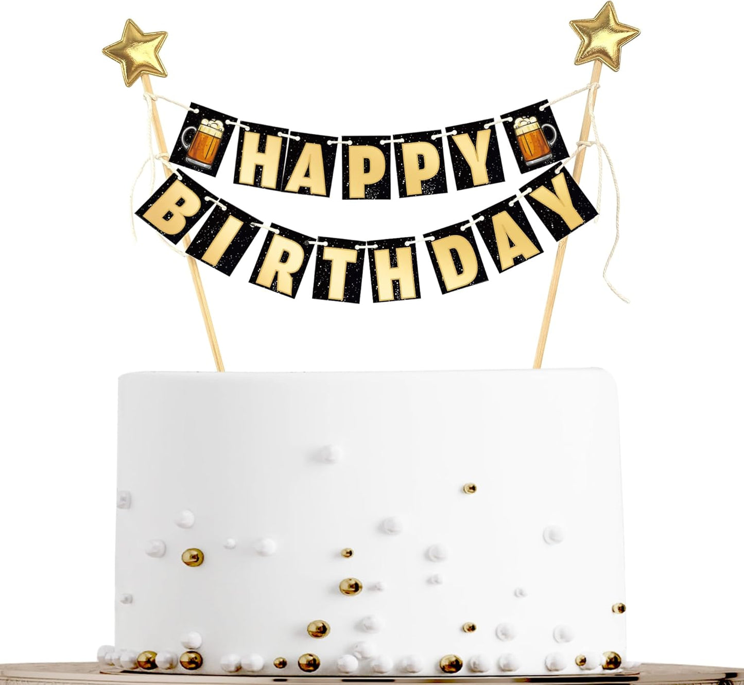 Sumerk-Happy-Birthday-Cake-Toppers-Black-Gold-Birthday-Banner-Sign-for-Birthday-Decorations---10