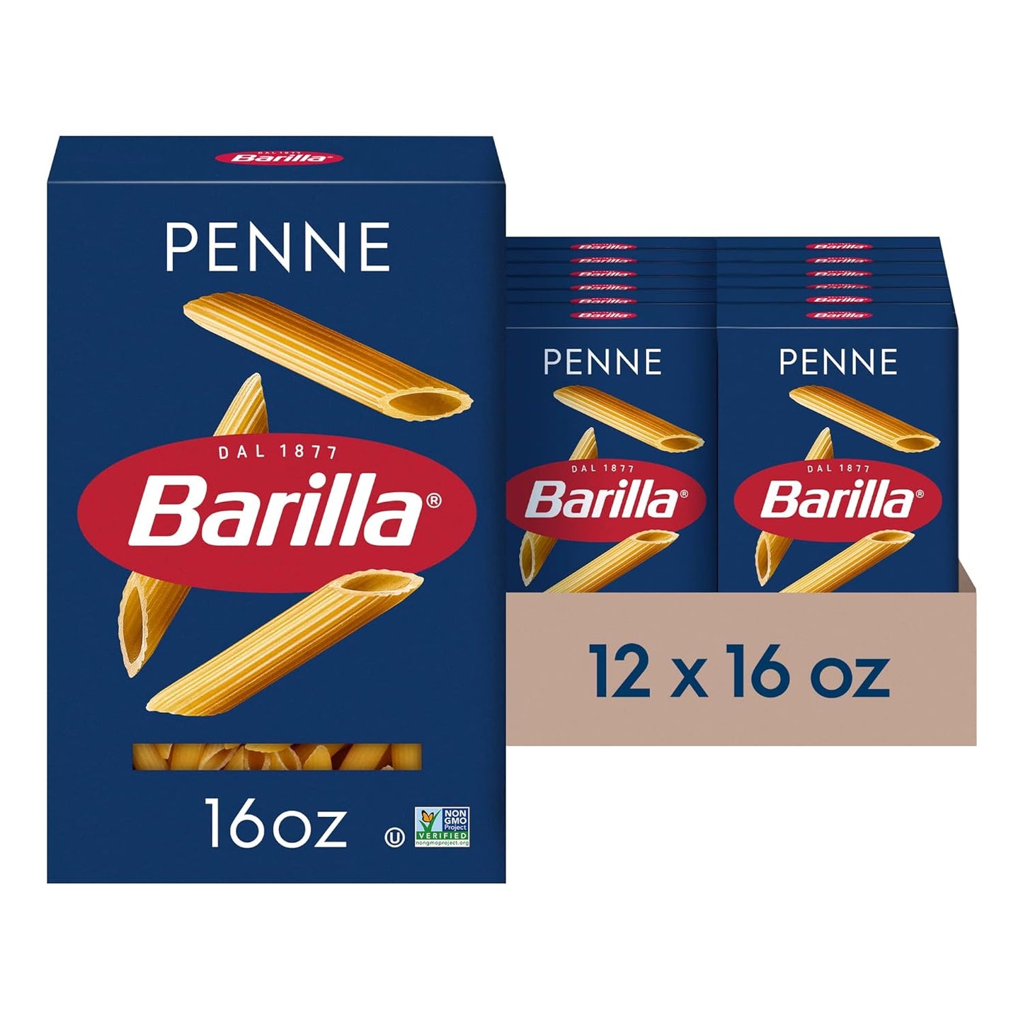 Barilla-Penne-Pasta,-16-oz.-Box-(Pack-of-12)-Non-GMO-957