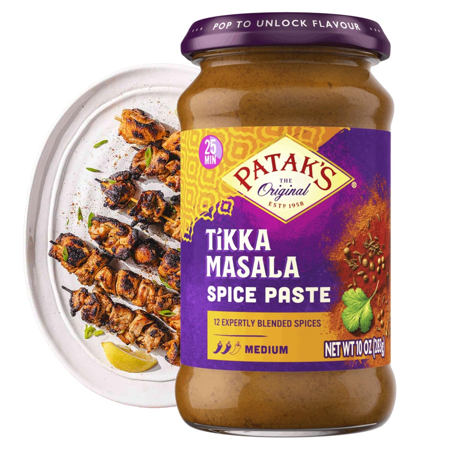 Patak’s-Tikka-Masala-Spice-Paste---Medium-Indian-Curry-Paste-w/a-Blend-582