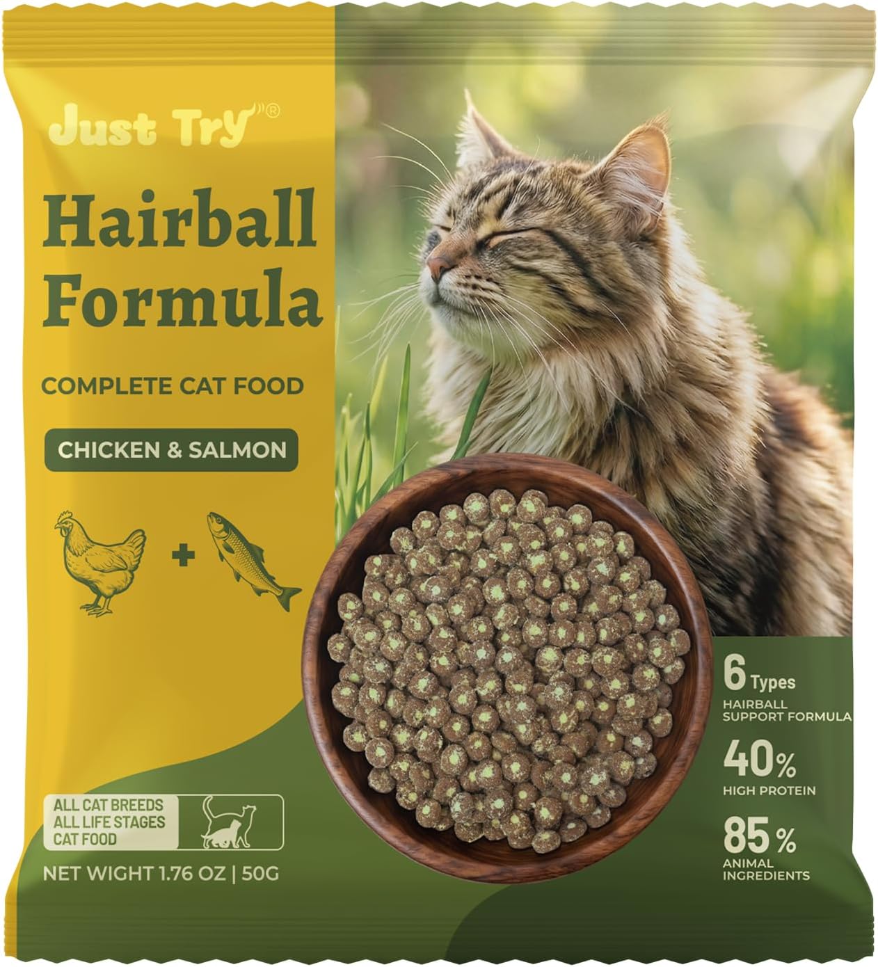Just-Try-Hairball-Relief-Cat-Food-with-Cat-Grass,-Pumpkin-&-Taurine,-50g-1212