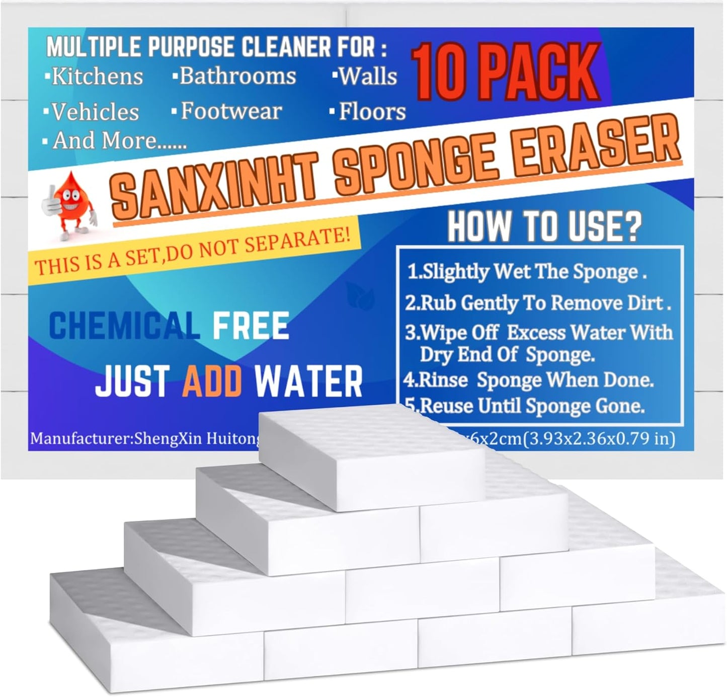 10-Pcs-Magic-Sponges-Eraser|2X-Density-Extra-Thick-Magic-Sponge-3275