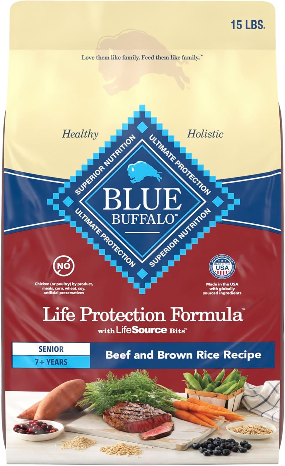 Blue-Buffalo-Life-Protection-Formula-with-LifeSource-Bits,-Senior-7+-Dry-Dog-Food,-1279