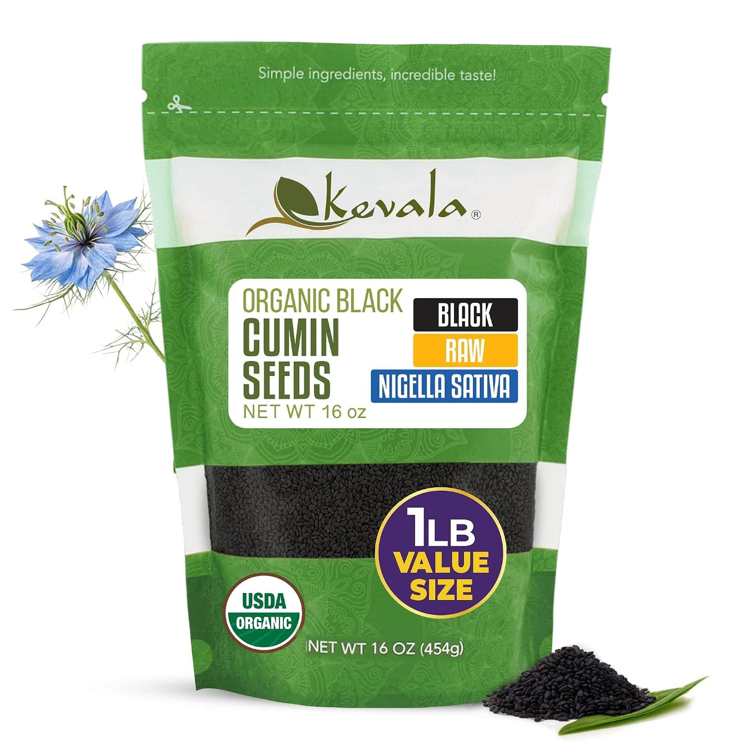 Kevala-Organic-Raw-Black-Cumin-Seeds-(Nigella-Sativa)---Gluten-Free-Seasoning-476