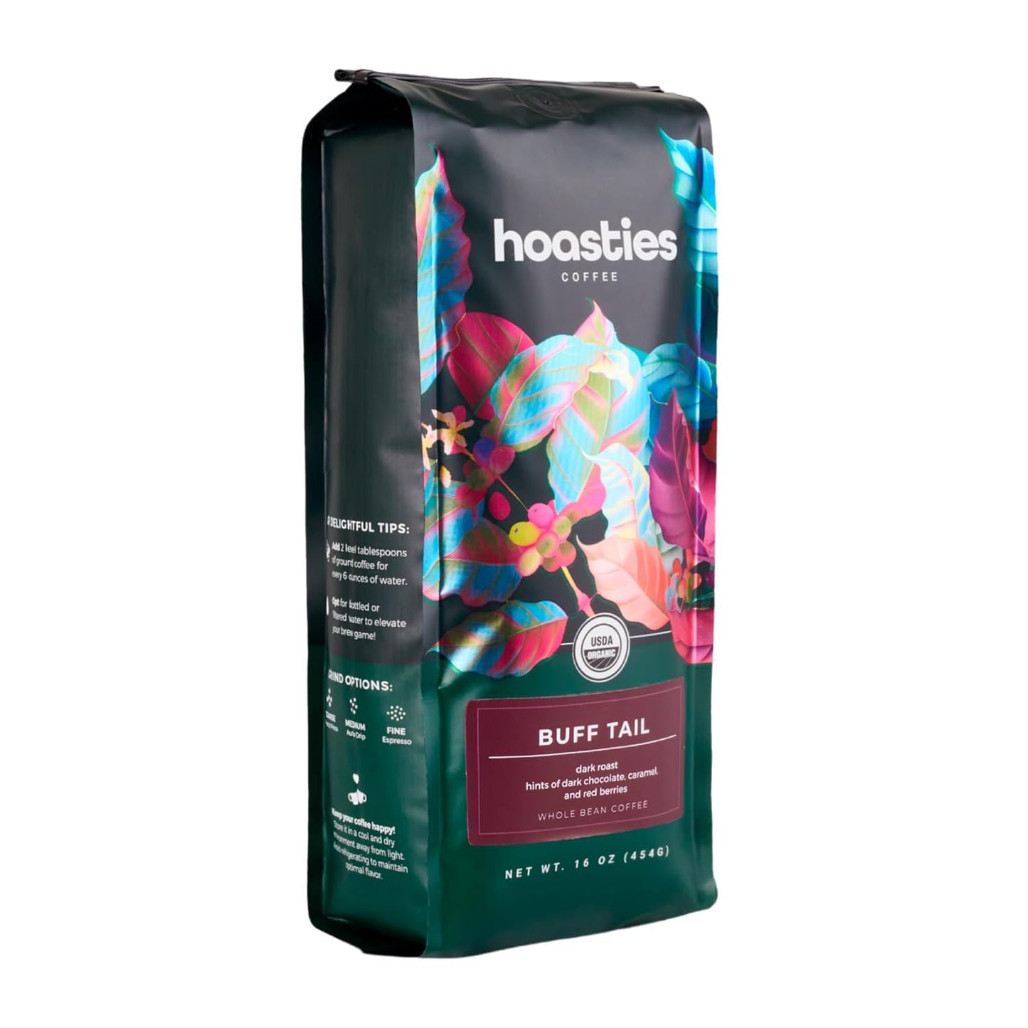Hoasties-Coffee-Buff-Tail---USDA-Organic-Dark-Roast-Whole-Bean-Coffee,-1-762