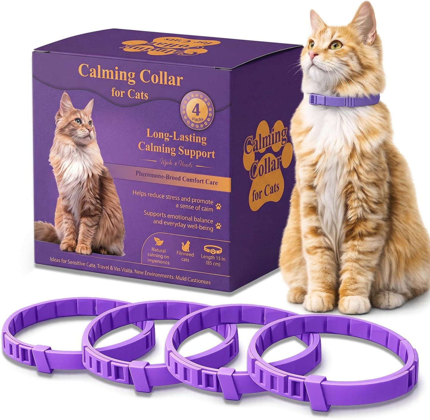 Calming-Collars-for-Cats-4-Pack-–-Long-Lasting-Pheromone-Support-for-Anxiety-&-392