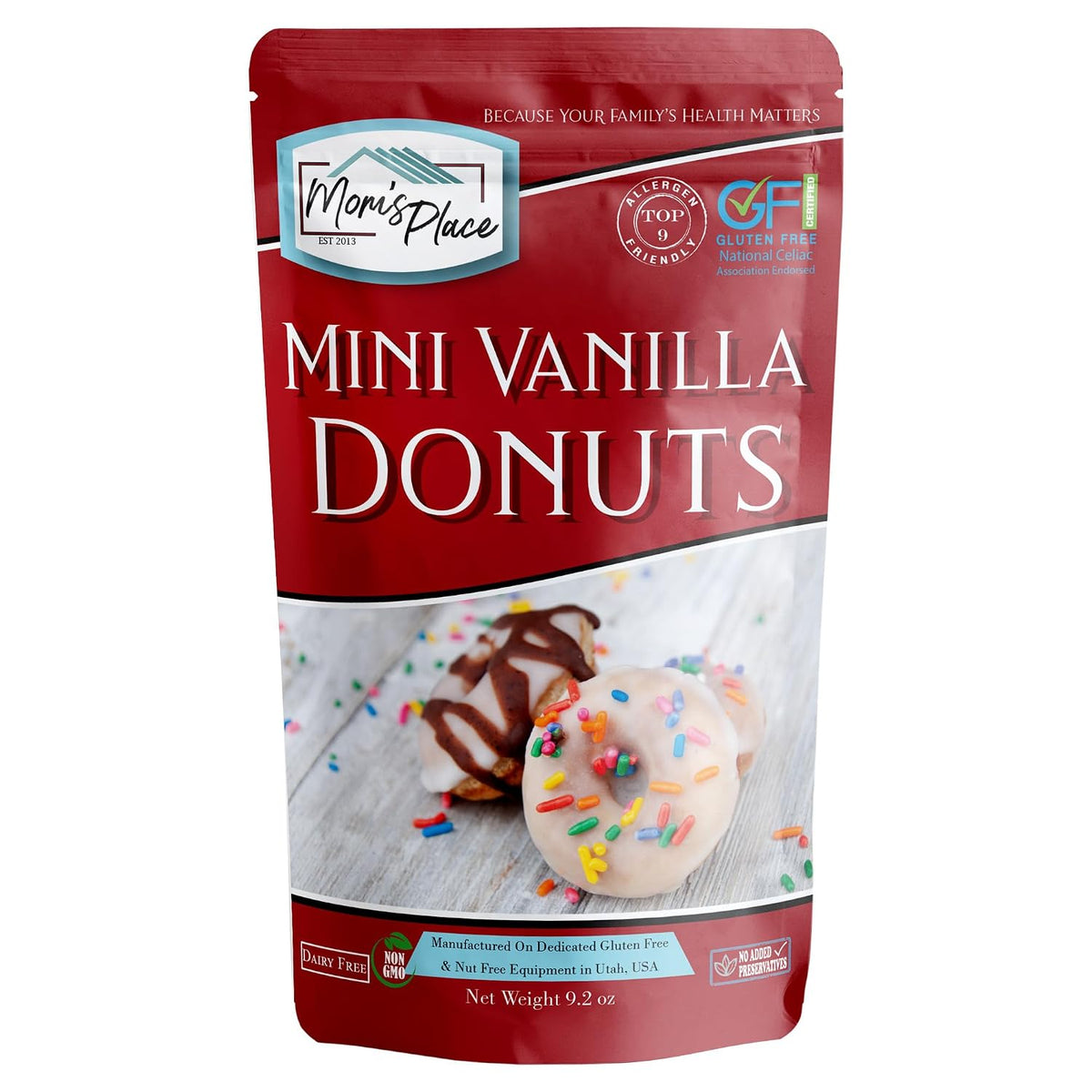 Mom's-Place-Gluten-Free-Mini-Vanilla-Donut-Mix,-Dairy-Free,-9.2-6