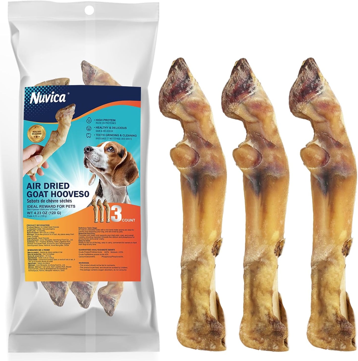 Small/Medium-Dog-Chew-Bone,-Goat-Hoof-Natural-Long-Lasting-Dog-Bones,-of-377