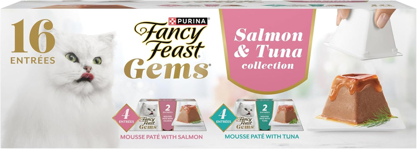 Fancy-Feast-Gems-Pate-Cat-Food-Mousse-Salmon-or-Tuna-and-a-Halo-1971