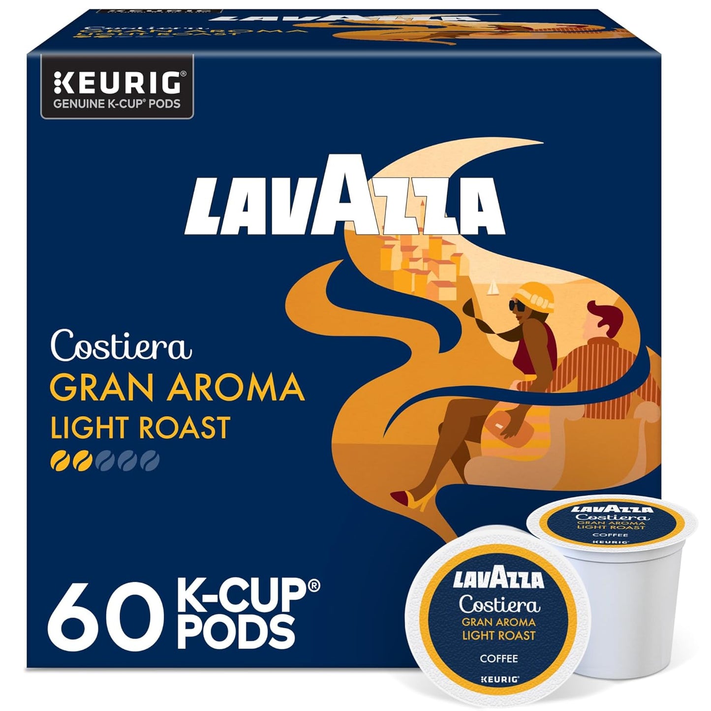 Lavazza-Costiera-Gran-Aroma,-Single-Serve-Keurig-K-Cup-Pods,-Light-Roast-Coffee,-60-Count-Box-2719