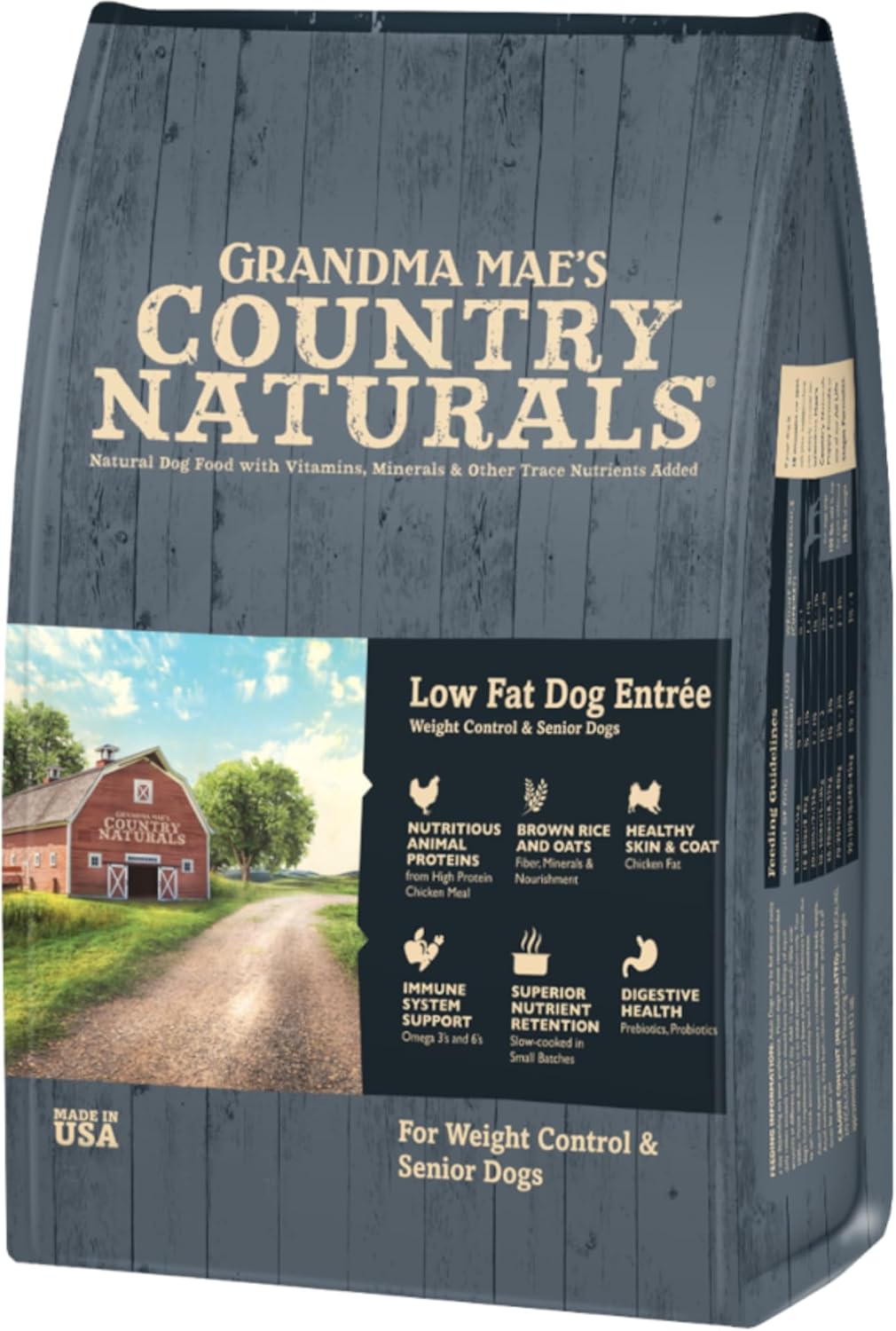 Grandma-Mae's-Country-Naturals-Alimento-seco-para-perros,-control-882