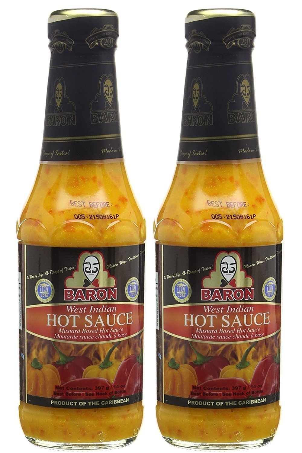 Baron-West-Indian-Hot-Pepper-Sauce-14oz-(Pack-of-2)-----1101