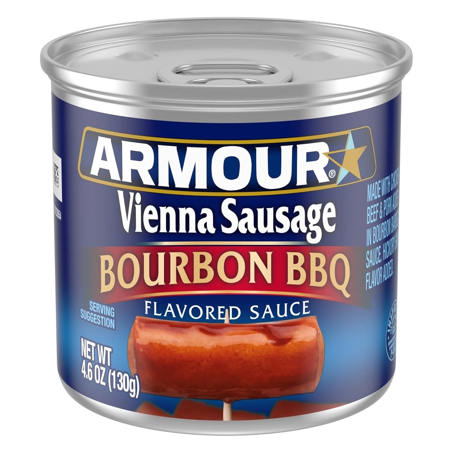 Bourbon-Barbecue-Vienna-Salchicha,-latas-de-4.6-onzas-(paquete-de-12)-----777