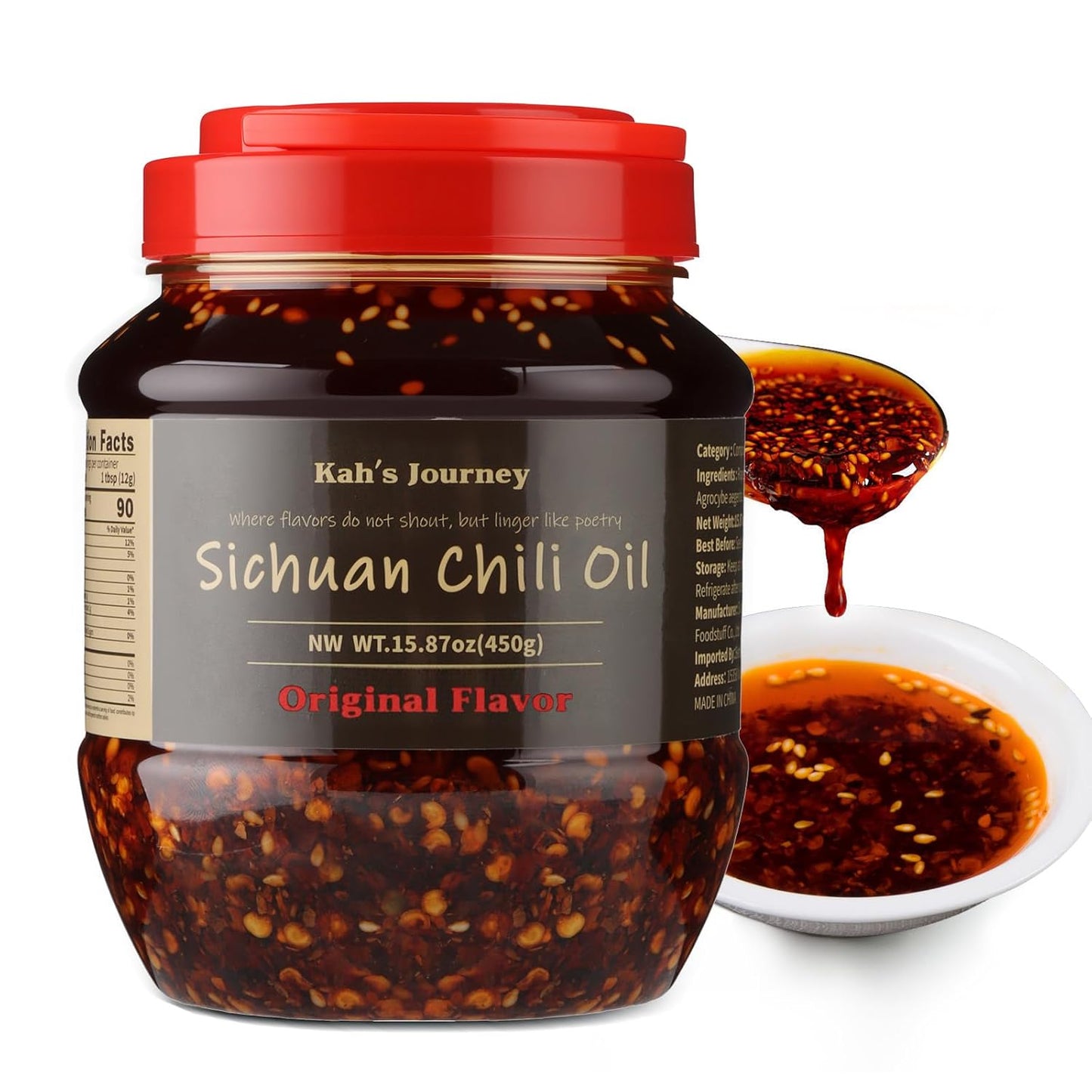 Kah's-Journey-Original-Szechuan-Chili-Oil---15.87oz-(450g)-Spicy-Chili-Crisp-1836