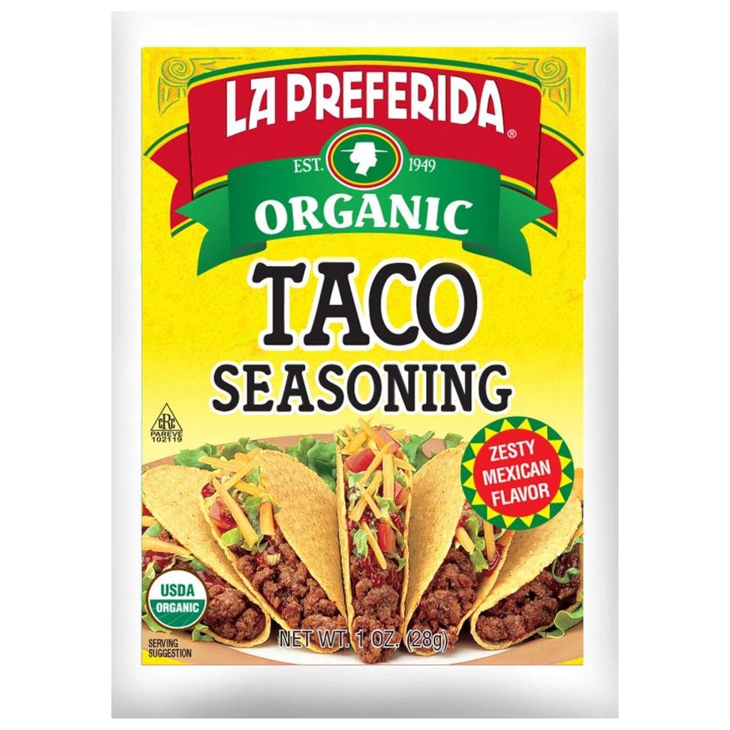 La-Preferida-Condimento-orgánico-para-tacos,-1-onza-(paquete-de---363