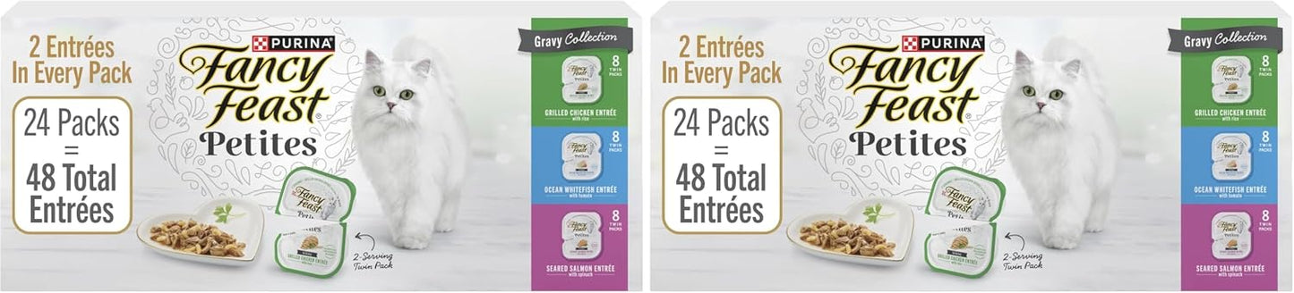 Fancy-Feast-Purina-Gourmet-Wet-Cat-Food-Variety-Package,Petites-Gravy-Collection,Break-Apart-tubs,96-Servings-2010