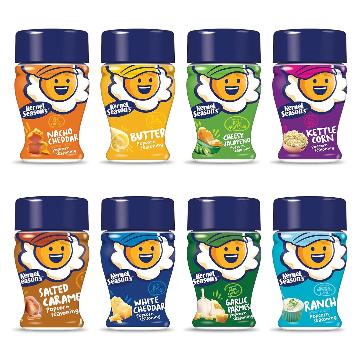 Kernel-Season's-Popcorn-Seasoning-Mini-Jars-Variety-Pack,-0.9-Ounce-(Pack-of-2173