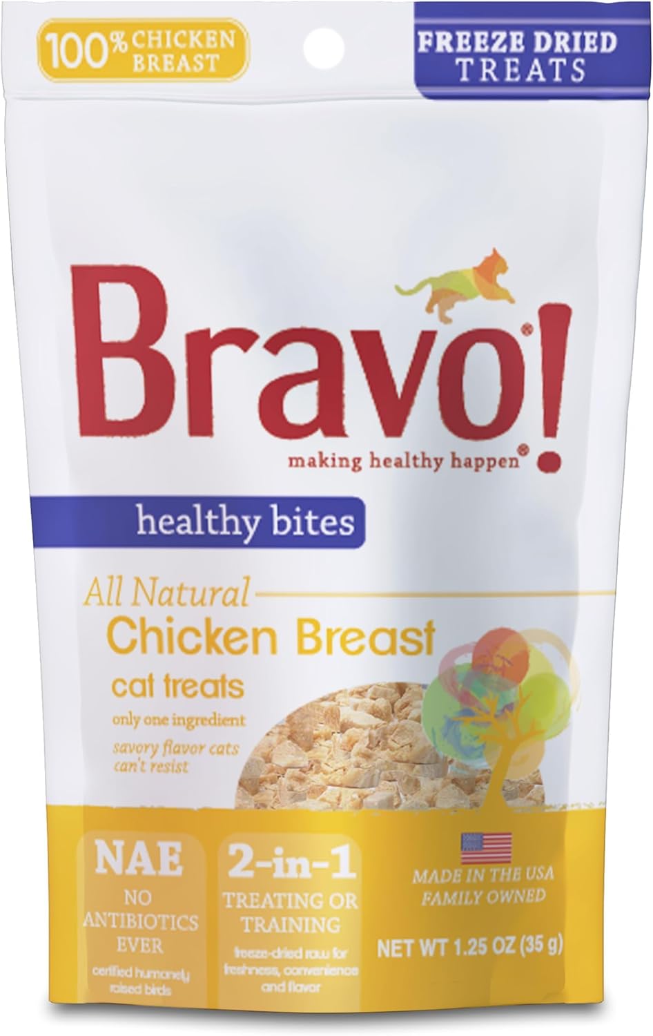 Bravo!-Healthy-Bites-Chicken-Breast-Freeze-Dried-Cat-Treats,-365
