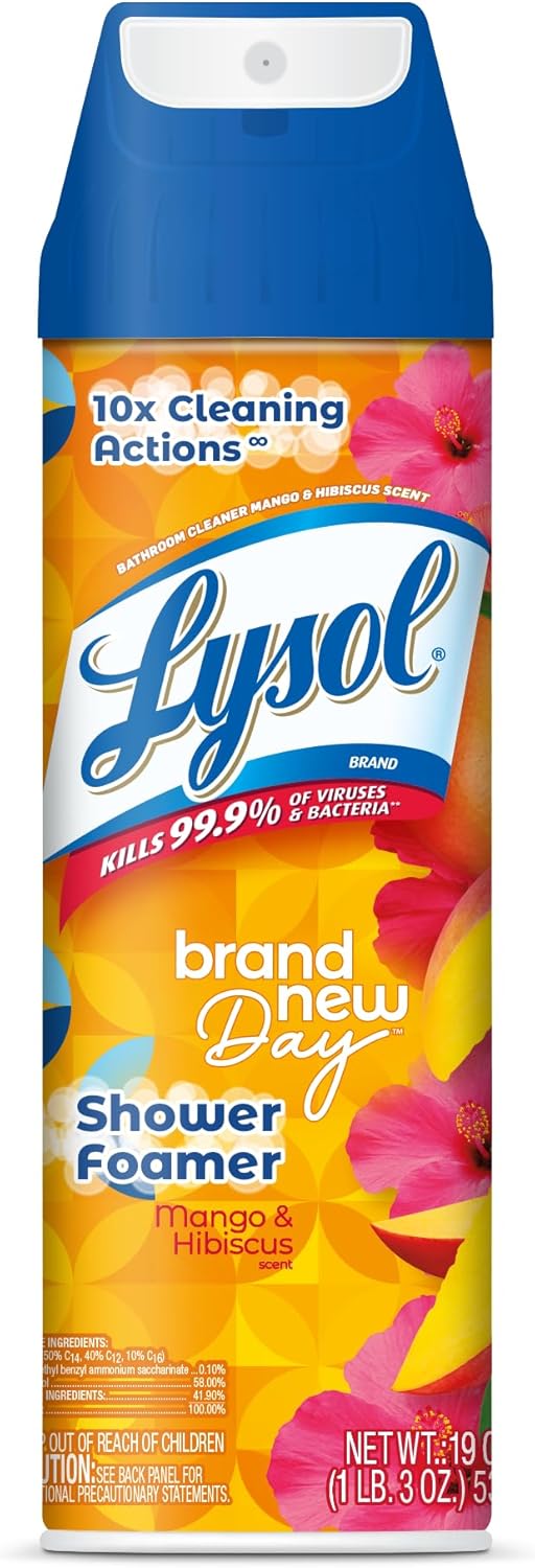 Lysol-Foamer-Aerosol-Bathroom-Cleaner,-Mango-&-Hibiscus,-19-Ounce-4838