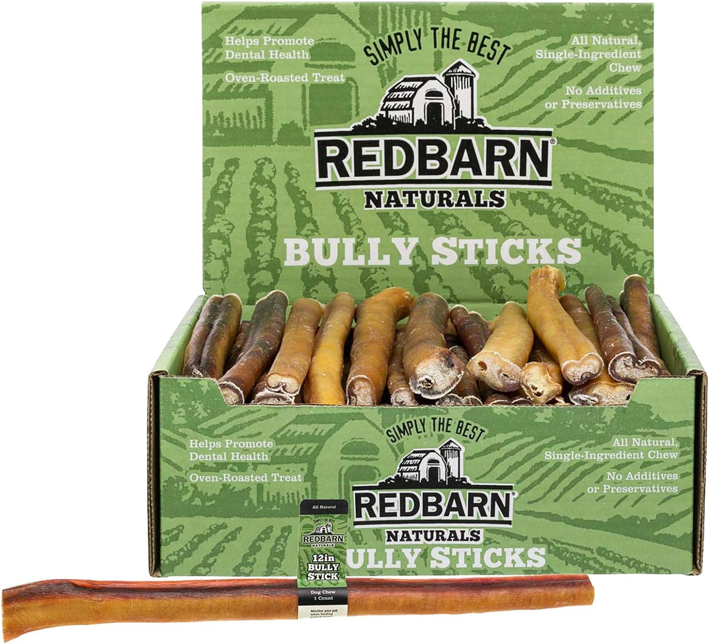 Redbarn-12"-Bully-Sticks-for-Dogs,-Wrapped-&-1667